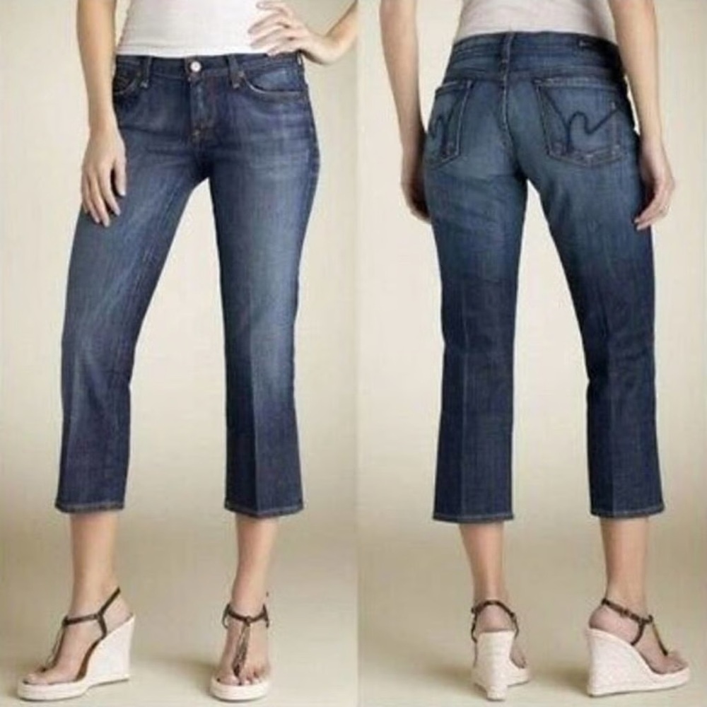 Citizens of Humanity Kelly #063 Stretch Low Waist Cropped Jeans size 28